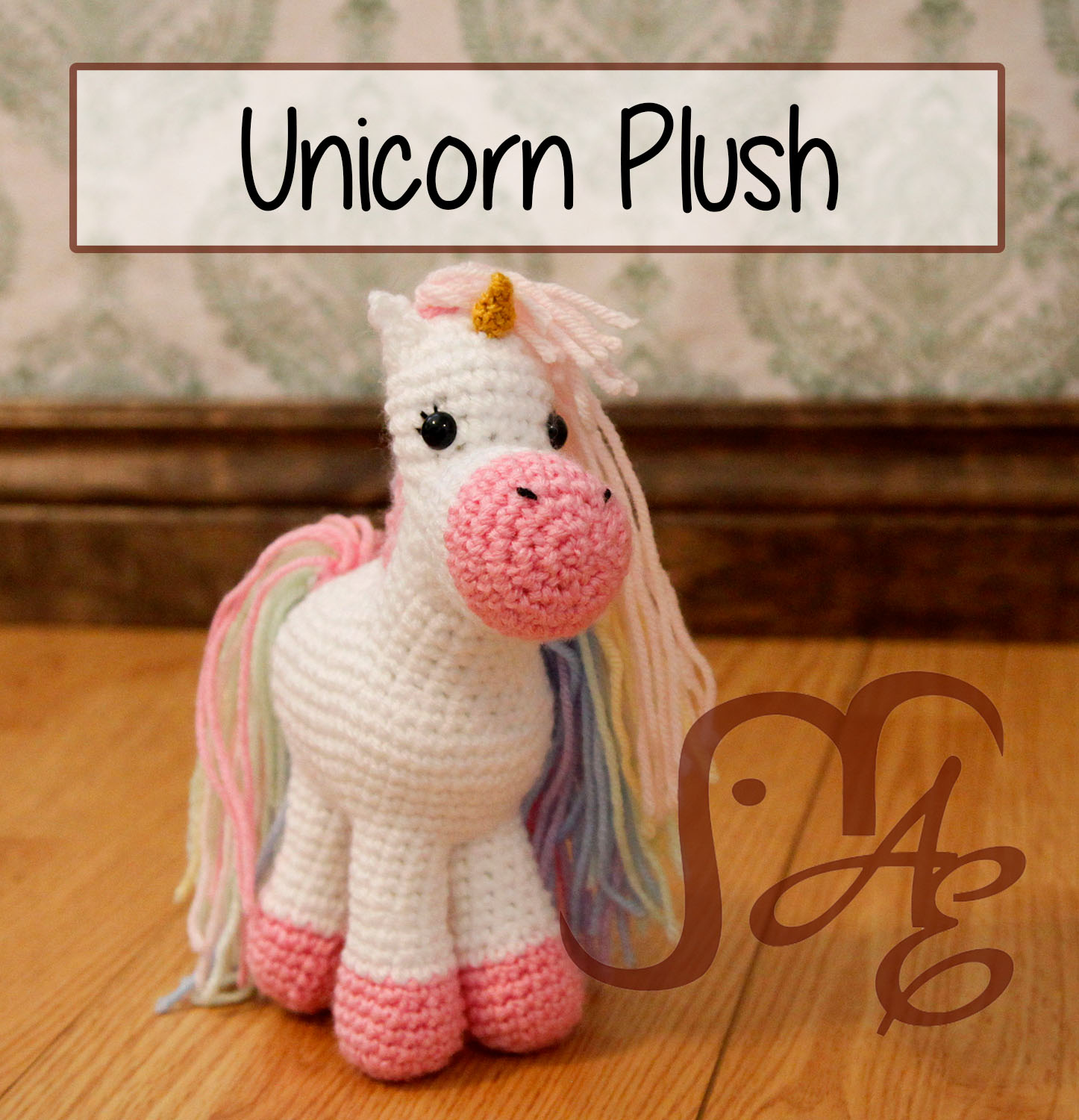 crochet unicorn plush