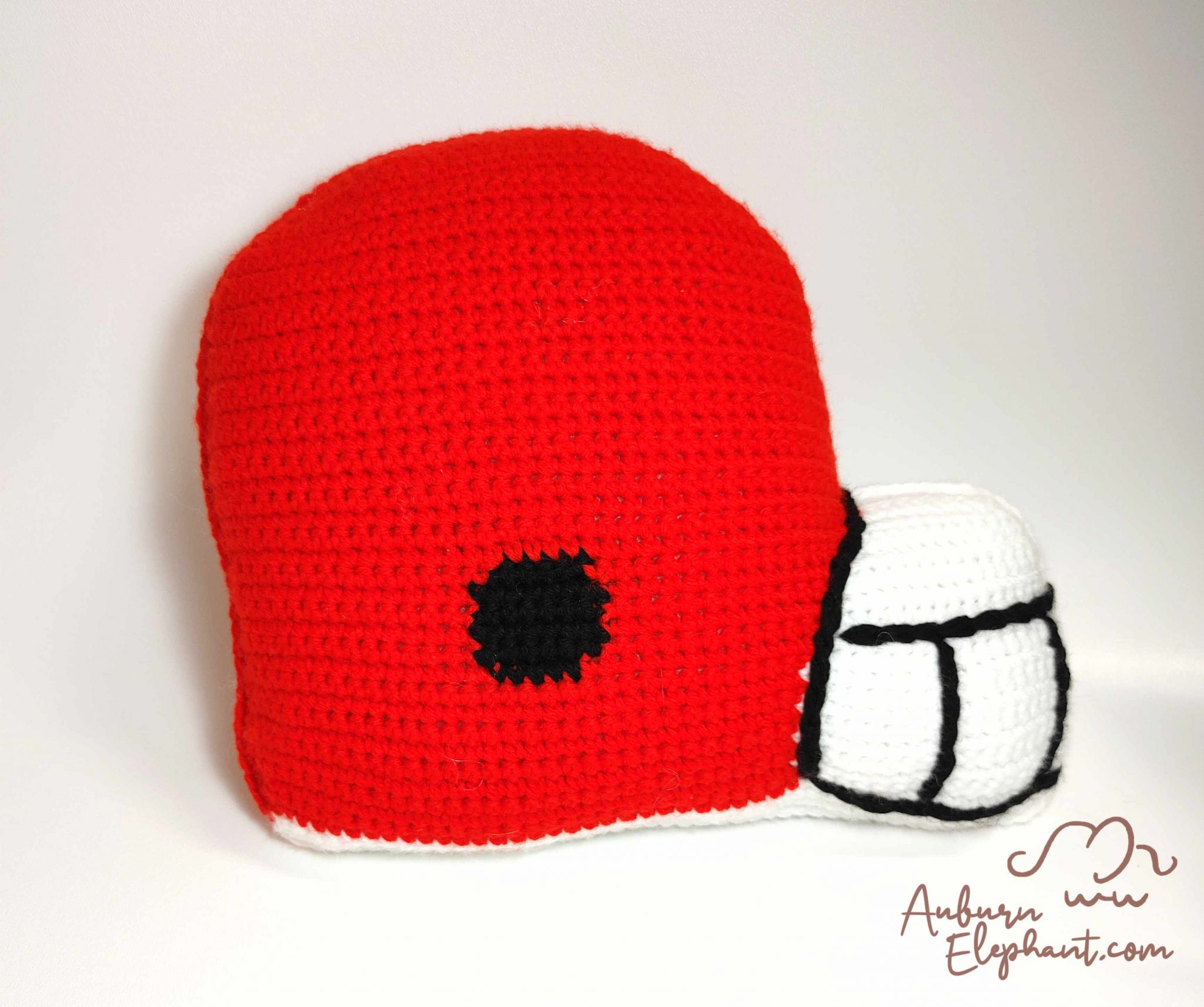 Football Helmet Pillow Auburn Elephant